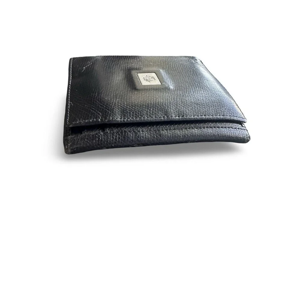 Gianni Versace Medusa Plaque Leather Trifold Wallet Authentic-Vintage